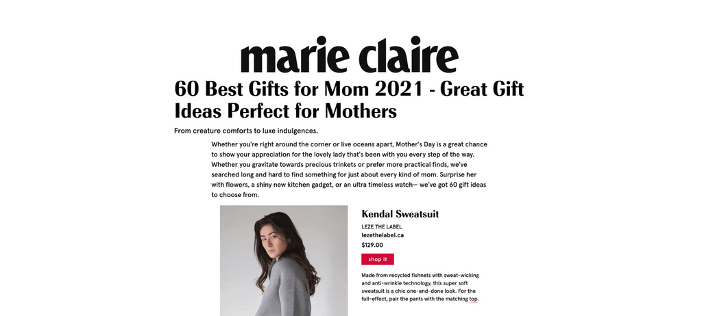 Marie Claire: 60 Gifts for Mom She'll Truly Love