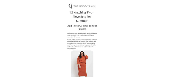 THE GOOD TRADE: 12 Matching Two-Piece Sets For Summer