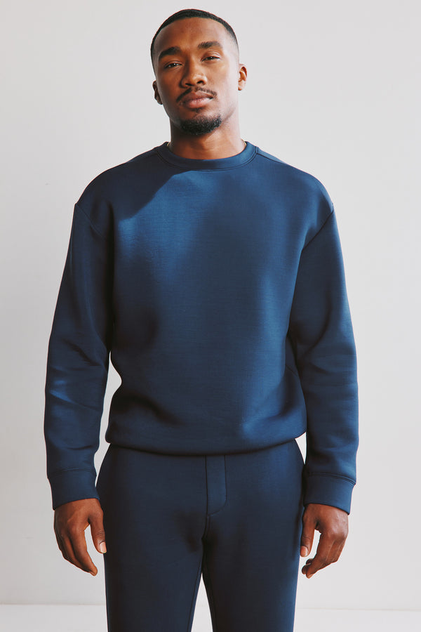 Zoom Crewneck Sweater  - Navy