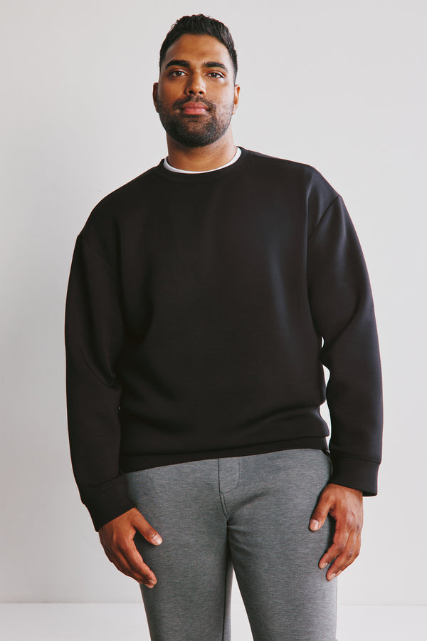 Zoom Crewneck Sweater  - Black