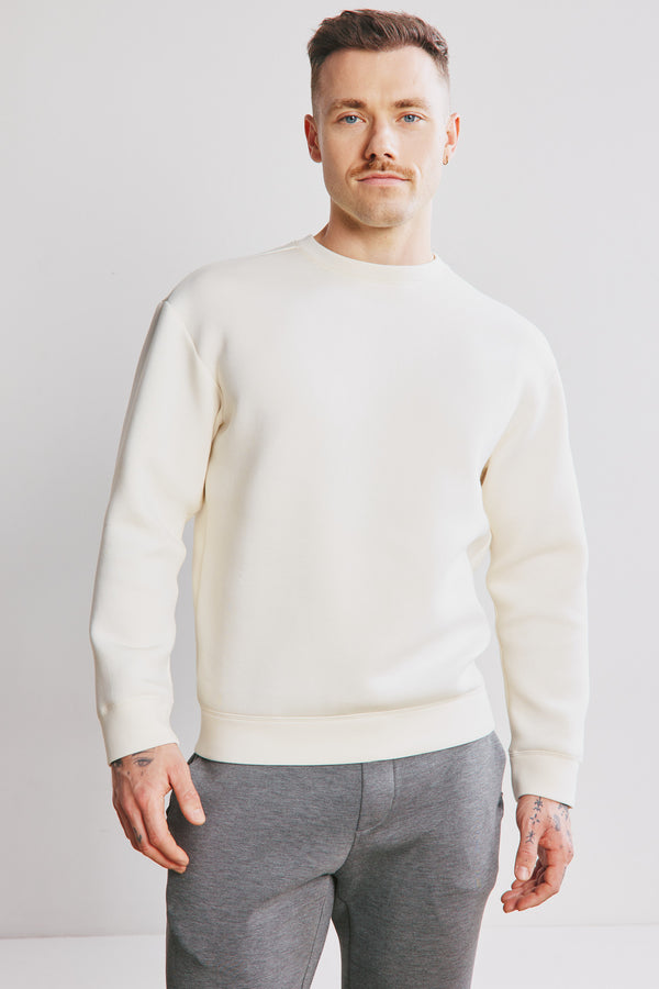 Zoom Crewneck Sweater  - Chalk
