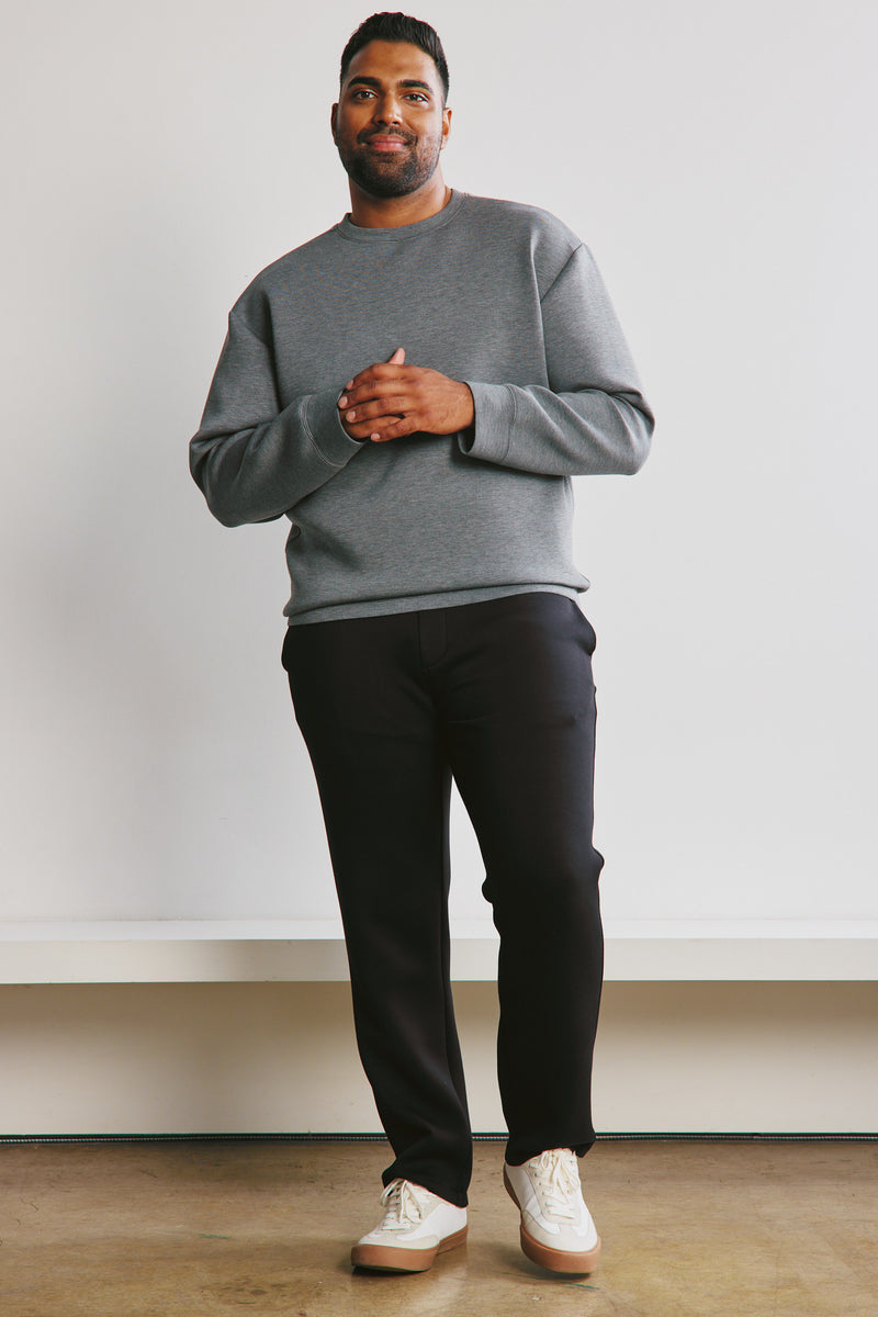 Zoom Crewneck Sweater  - Grey