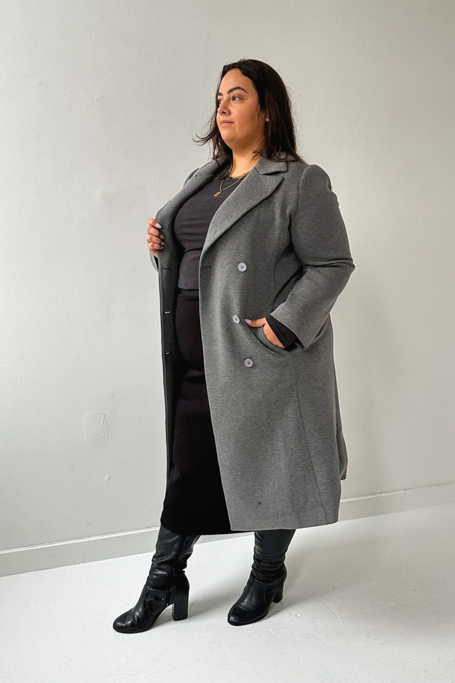 Alexandra Coat - Grey I LEZÉ the Label