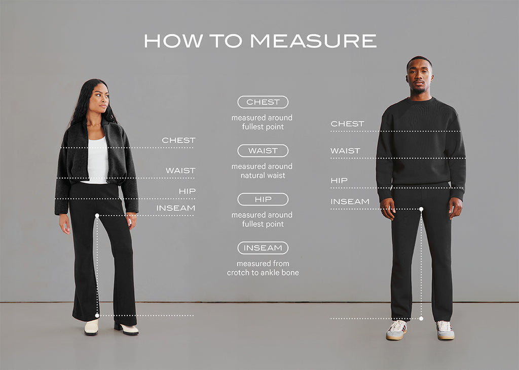 Visual Size Guide I LEZÉ the Label