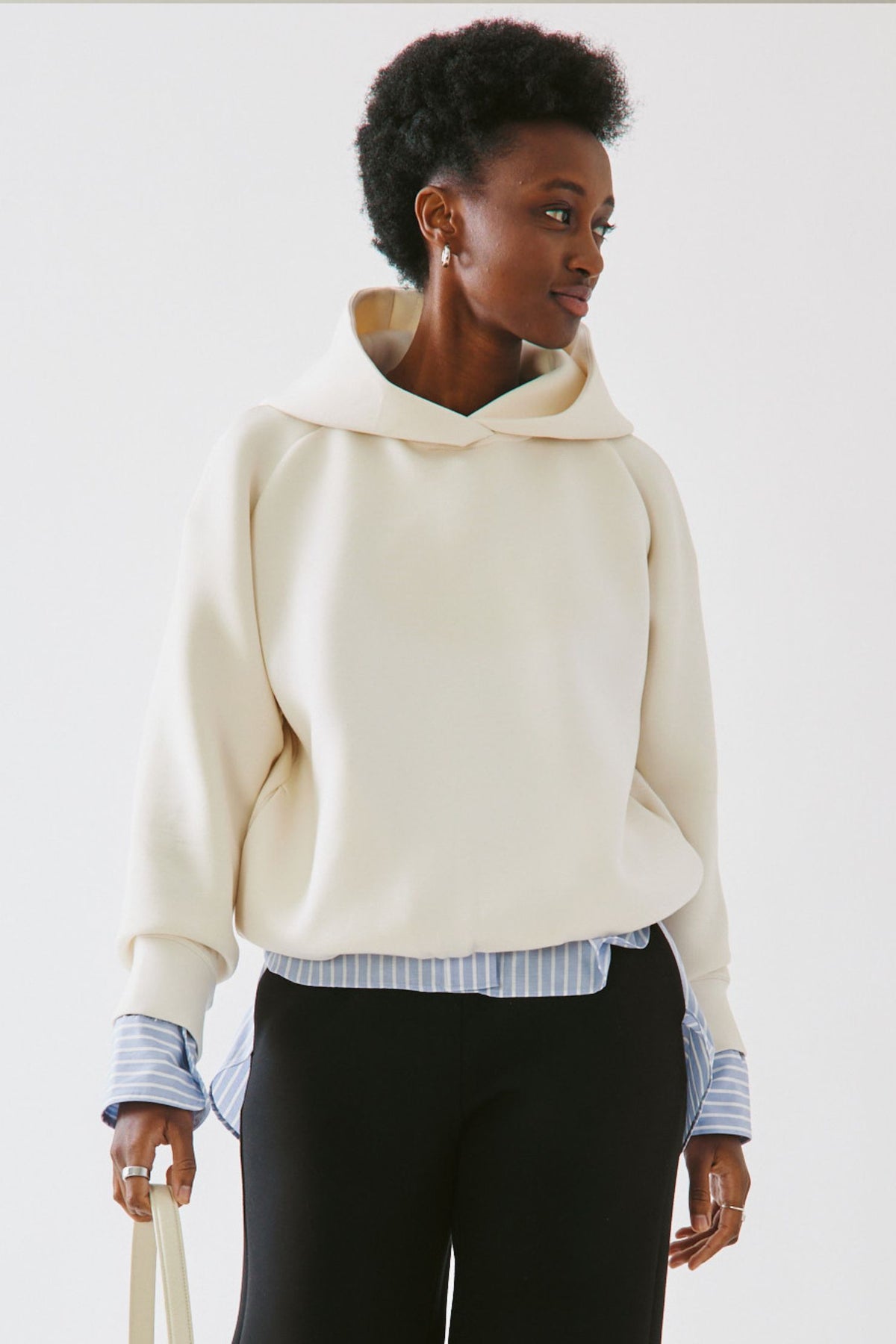 新品未使用／Women’s LaidBack Hoodie 3G Bamboo Maternity & Nursing Hoodie | Evergreen - Kindred Bravely