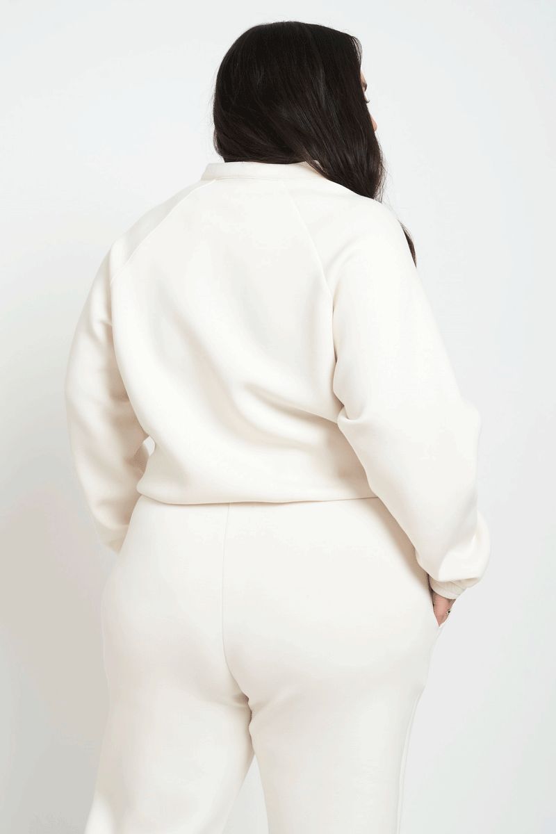 Back view of white workleisure