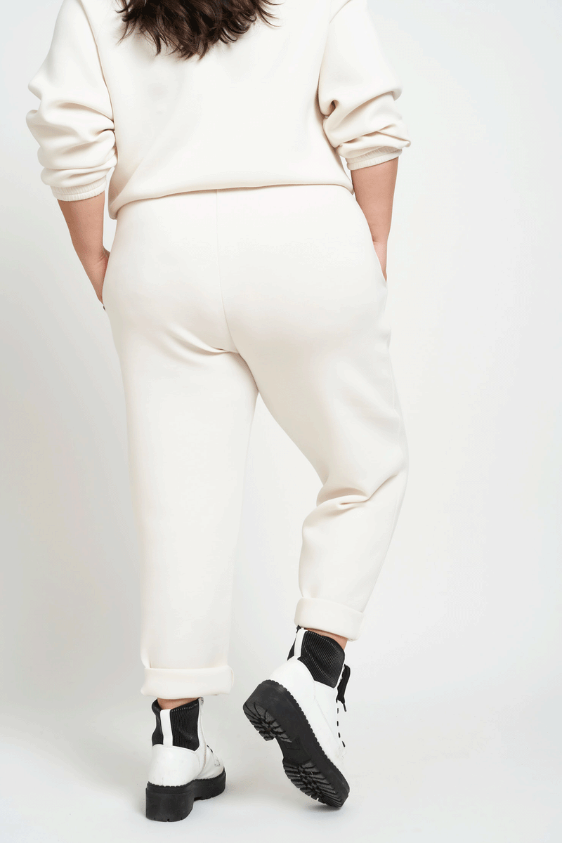 most comfortable white work pants