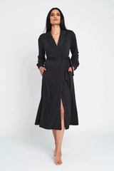 comfy black dress with pockets