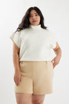 white turtleneck tshirt for women 
